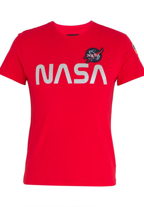 Alpha Industries - NASA T-Shirt Red