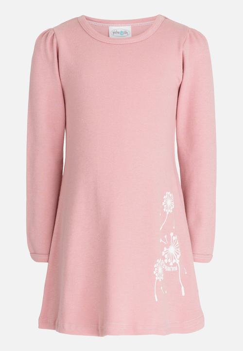 Pickalilly - Longsleeve Dress Mid Pink