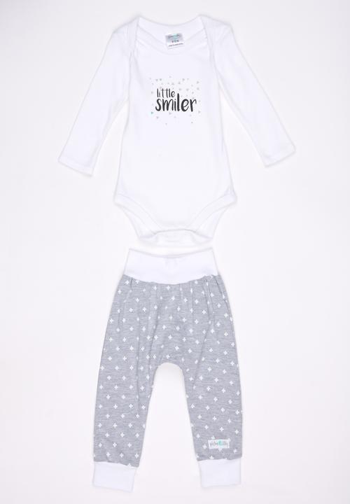 Pickalilly - Little Smiler Long Sleeve Set Grey