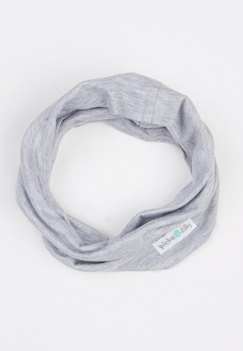 Pickalilly - Plain Snoodlet Grey Melange