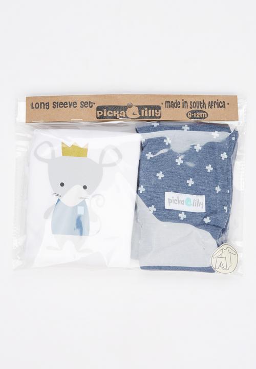 Pickalilly - Little Prince Long Sleeve Set Navy