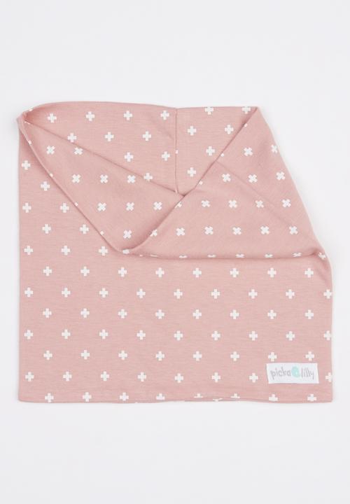 Pickalilly - Cross Snoodlet Pale Pink