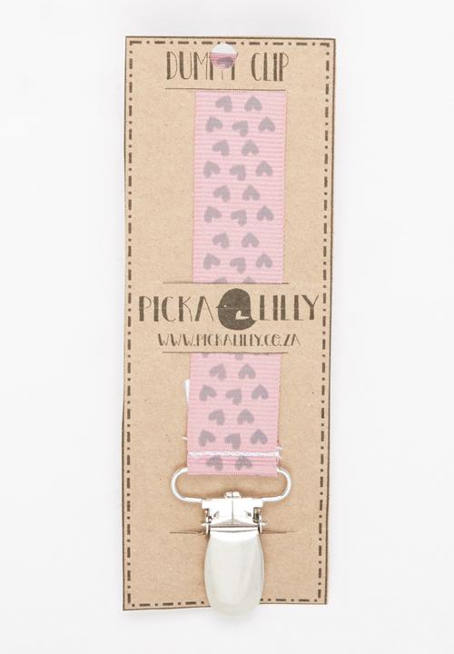 Pickalilly - Heart Dummy Clip Mid Pink