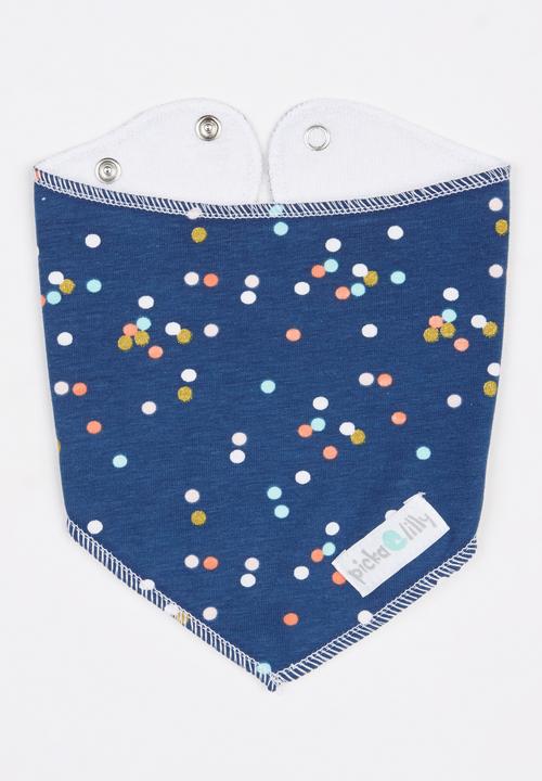 Pickalilly - Confetti Dots Bib Navy