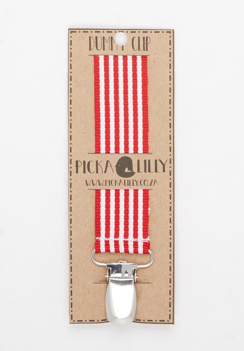 Pickalilly - Stripe Dummy Clip Red