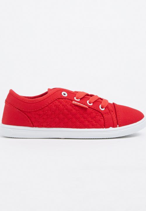 Pierre Cardin - Boys Lace up Trainer Red