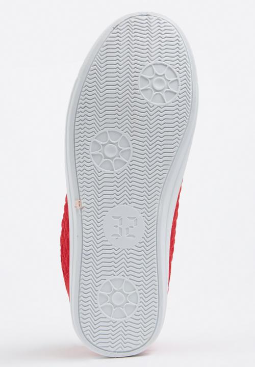 Pierre Cardin - Boys Lace up Trainer Red