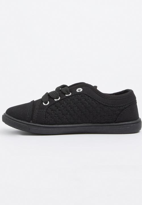 Pierre Cardin - Boys Lace up Trainer Black