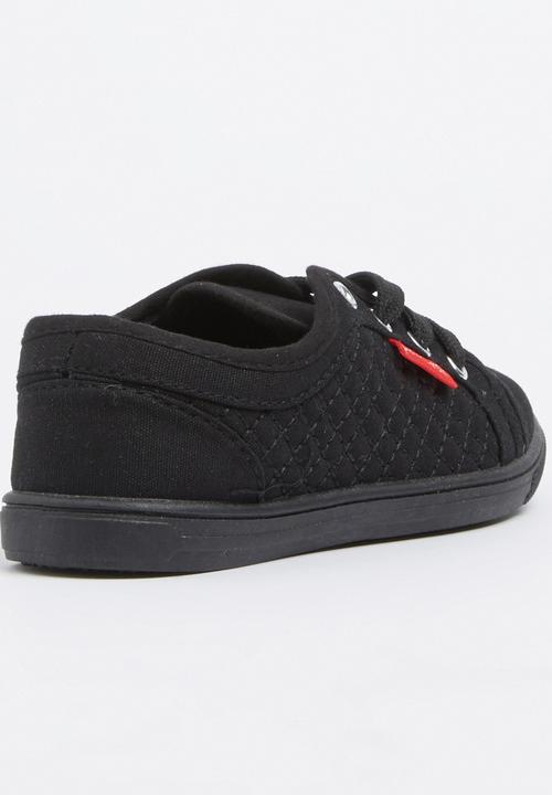 Pierre Cardin - Boys Lace up Trainer Black