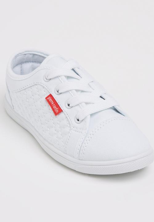 Pierre Cardin - Boys Lace up Trainer White