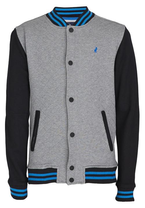 POLO - Classic Quilted Baseball Jacket Dark Grey
