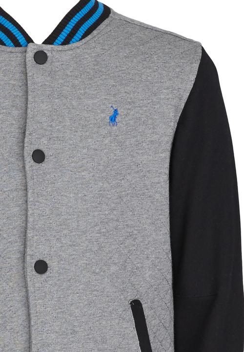 POLO - Classic Quilted Baseball Jacket Dark Grey