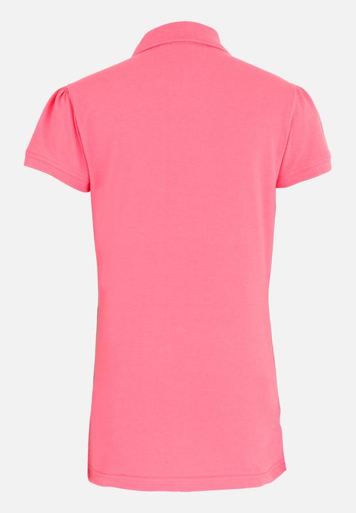 POLO - Nina SS Golfer Mid Pink