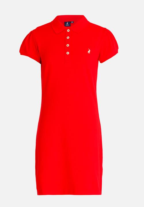polo dress red