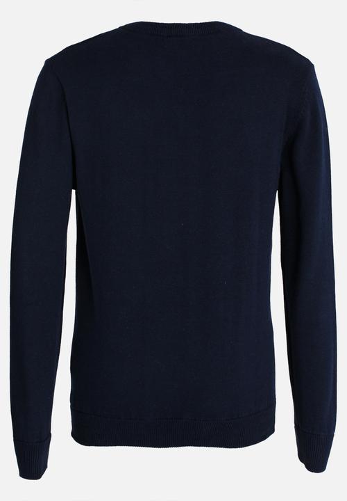 POLO - Justin LS V-Neck Pullover Navy