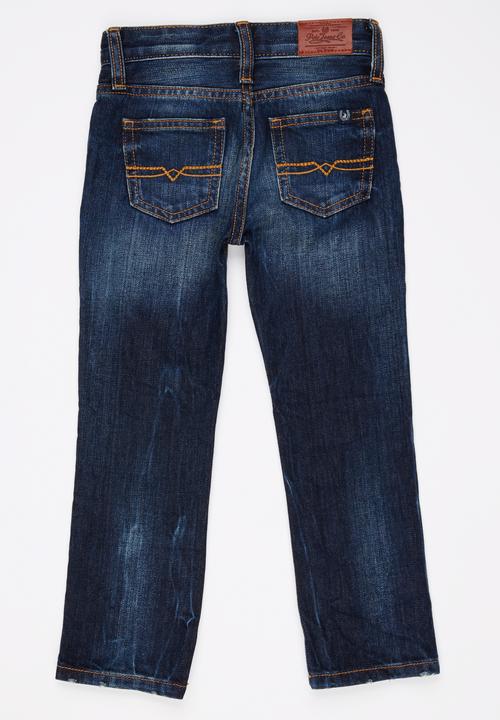 POLO - Ripped Fashion Denim Dark Blue