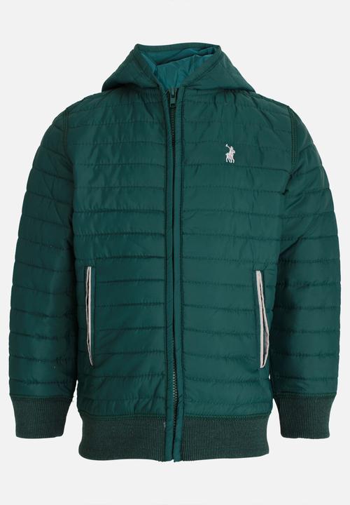 POLO - Gregory LS Hooded Puffer Jacket Green