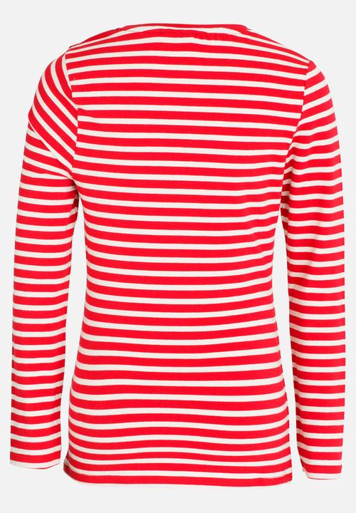 POLO - Amy LS Striped Tee Red