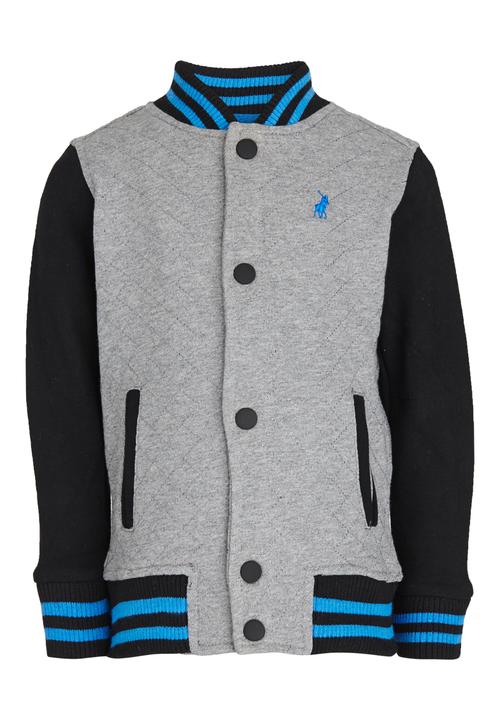 POLO - Classic Quilted Baseball Jacket Dark Grey