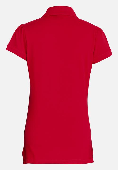 POLO - Nina SS Golfer Red