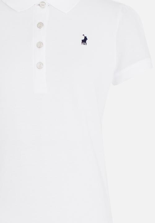 POLO - Nina short sleeve golfer - white