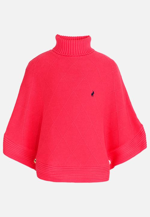 POLO - Isabella Jacquard Poncho Coral
