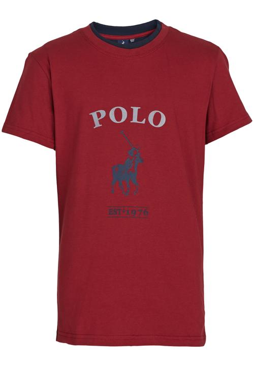 POLO - Classic Ss Crew Neck Tee Dark Red