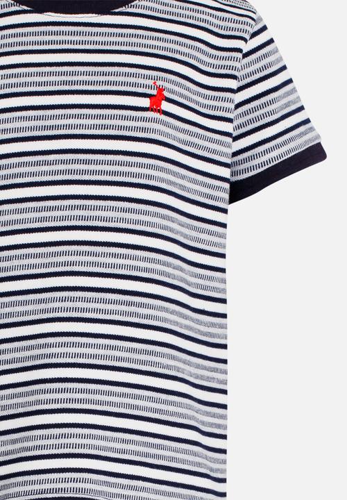 POLO - Daniel Striped Tee Navy