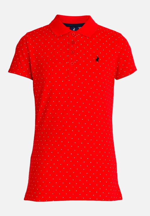 POLO - Zoe Printed Golfer Red