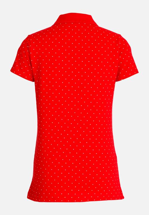 POLO - Zoe Printed Golfer Red