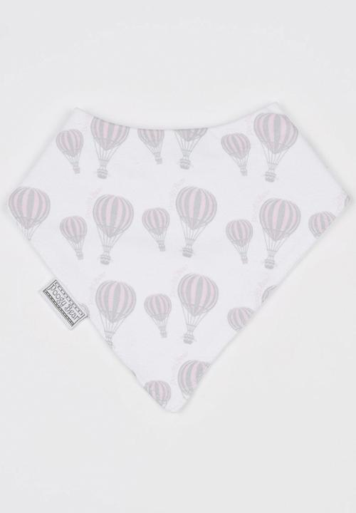 Poogy Bear - Hot Air Balloon Bib Mid Pink