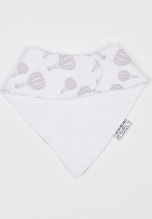 Poogy Bear - Hot Air Balloon Bib Mid Pink
