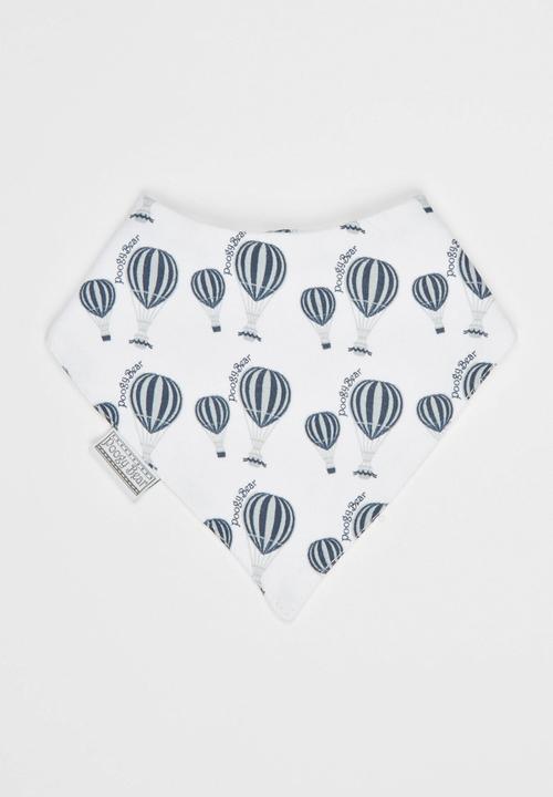 Poogy Bear - Hot Air Balloon Bib Navy