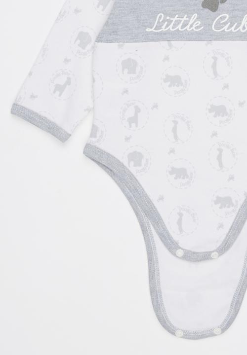 Poogy Bear - Safari Little Cub Bodyvest Grey