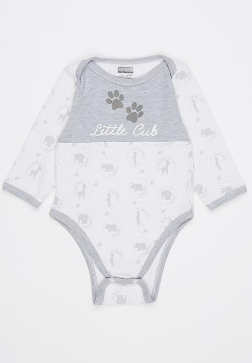Poogy Bear - Safari Little Cub Bodyvest Grey