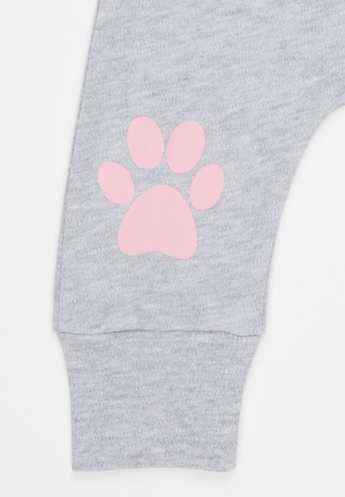 Poogy Bear - Safari Little Cub Leggings Mid Grey