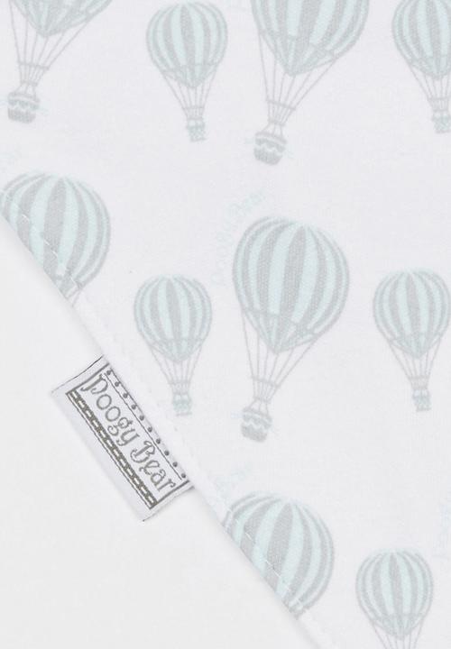 Poogy Bear - Hot Air Balloon Bib Aqua