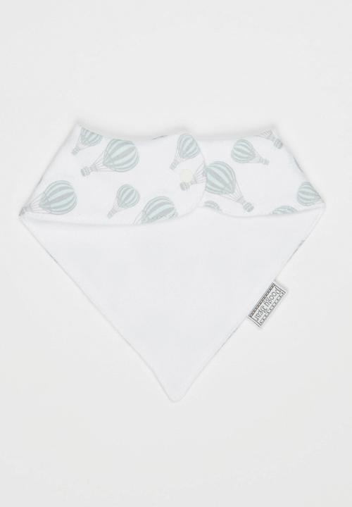 Poogy Bear - Hot Air Balloon Bib Aqua