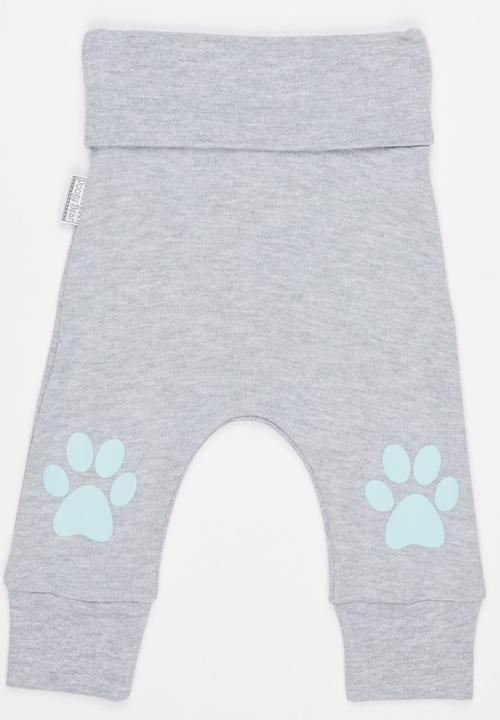 Poogy Bear - Safari Little Cub Leggings Grey Melange