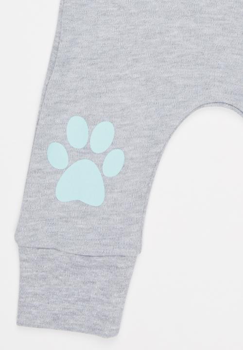 Poogy Bear - Safari Little Cub Leggings Grey Melange