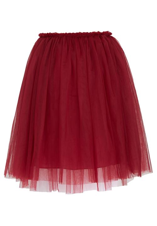Pop Candy - Mesh Skirt Dark Red