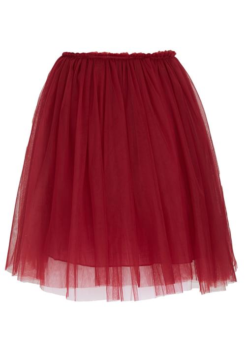 Pop Candy - Mesh Skirt Dark Red
