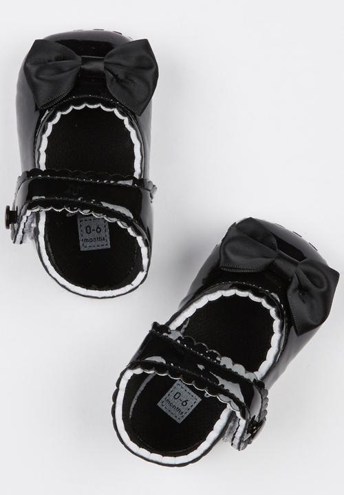 Pop Candy - Mary Jane Shoes With Bows Black
