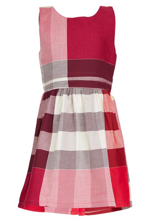 Pop Candy - Check Dress Mid Pink