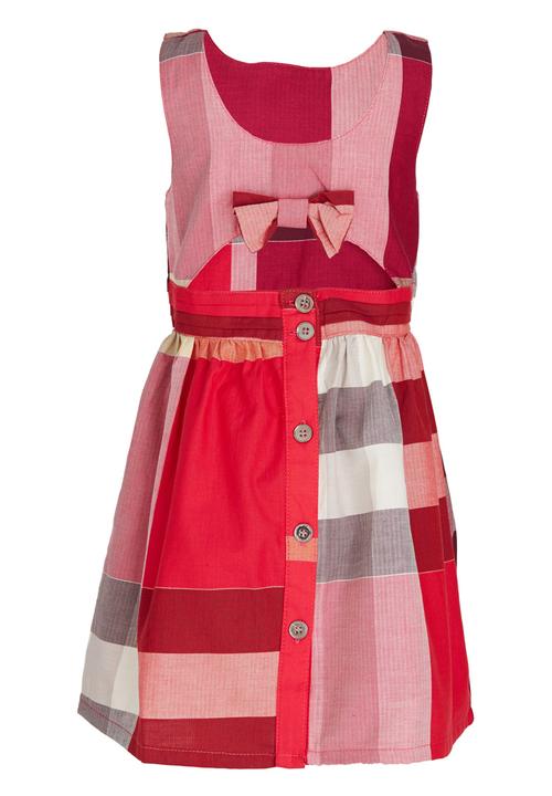 Pop Candy - Check Dress Mid Pink