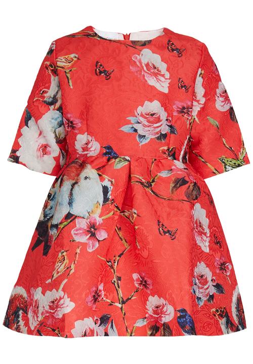 Pop Candy - Floral Print Dress Coral