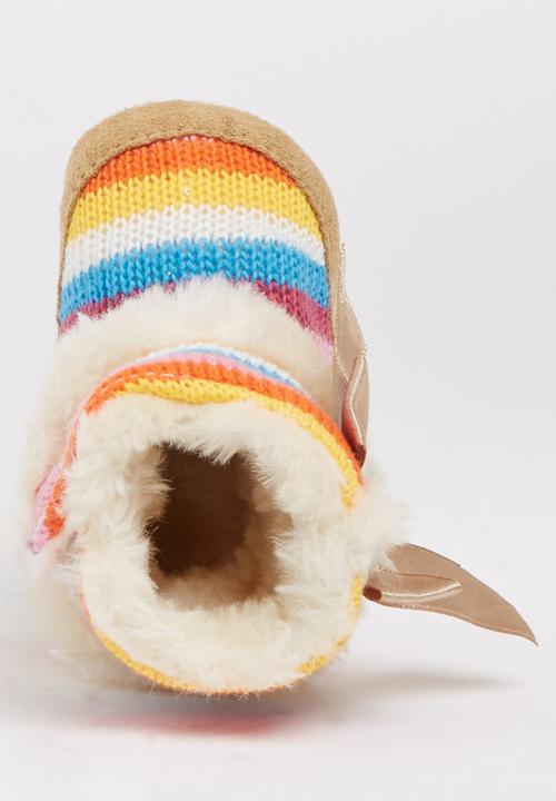 Pop Candy - Striped Boot Multi-colour