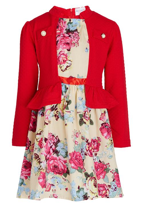 Pop Candy - Floral dress Cream