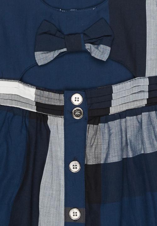 Pop Candy - Check Dress Navy