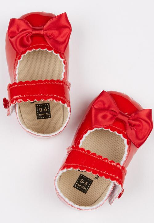 Pop Candy - Mary Jane Shoes With Bows Red